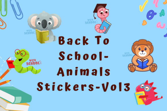 Back to School- Animals Stickers-Vol3
