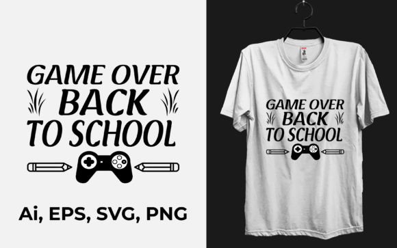 Back to School Game Over Funny T-shirt: A Playful Pivot for Modern Creatives and Educators
