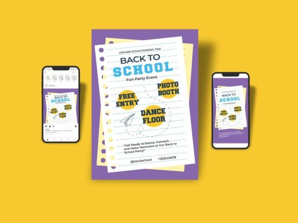 Back to School Party Bundle Template: A Strategic Design Asset for Diverse Professional Needs