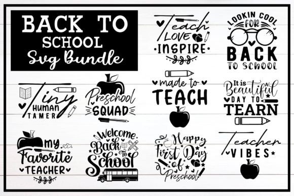 Back to School SVG Bundle, Teacher Svg B