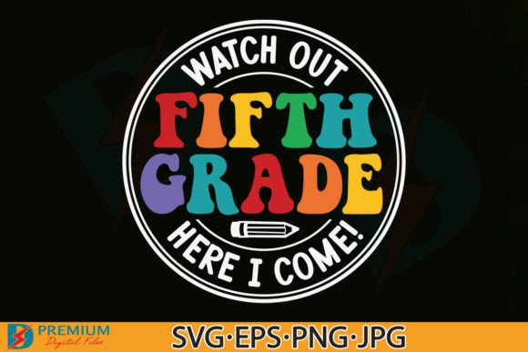 Fifth Grade PNG & 5th Back to School SVG