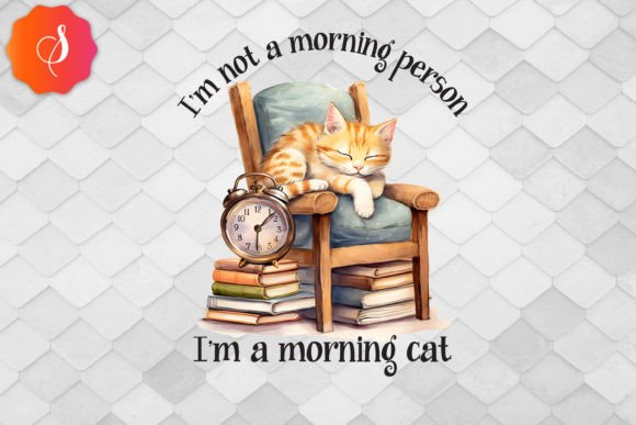 I’m a Morning Cat Back to School: A Playful, Print-Ready Digital Design for Educators & Creatives