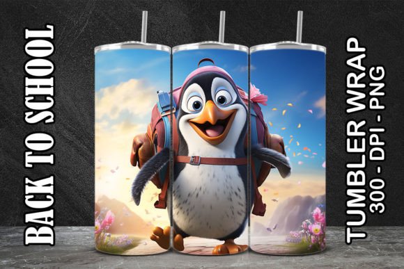 Penguine Back to School Tumbler 2