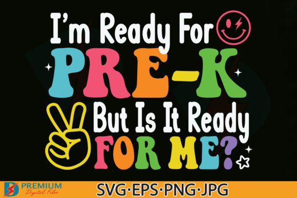 Pre K SVG and Retro Back to School PNG Digital Design Bundle