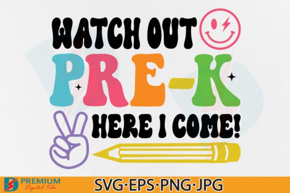 Pre K SVG, Back to School Kid PNG: Strategic Design Assets for Educators, Makers, and Small Businesses